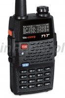 TYT TH-UVF9 Radiotelefon Ręczny VHF/UHF - Przyciągające czarne tło wyświetlacza i białe napisy